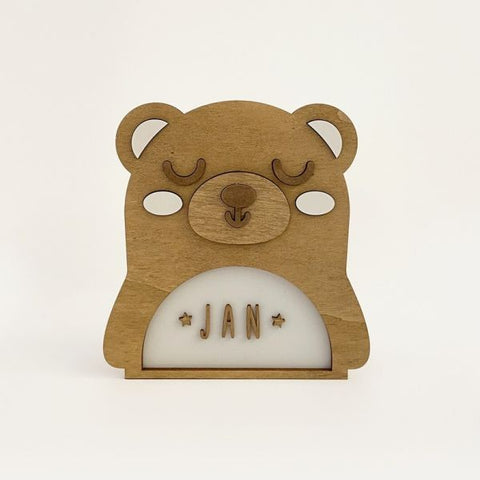 Night Light Lamp - Customizable - Bear