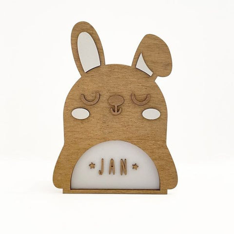 Night Light Lamp - Customizable - Bunny