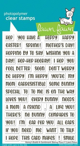 Henry's Build-A-Sentiment: Bunny Puns - Clear Stamps