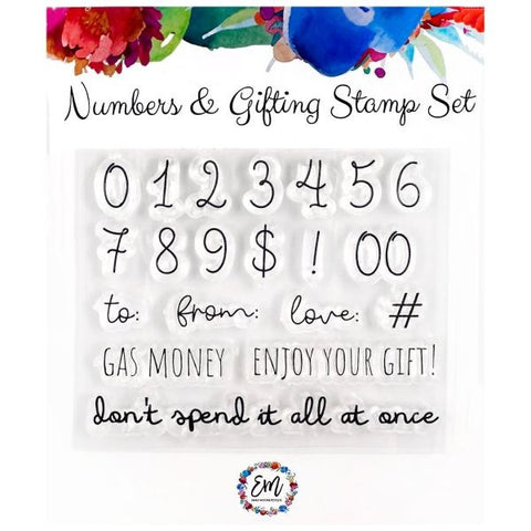 Numbers & Gifting - Clear Stamps
