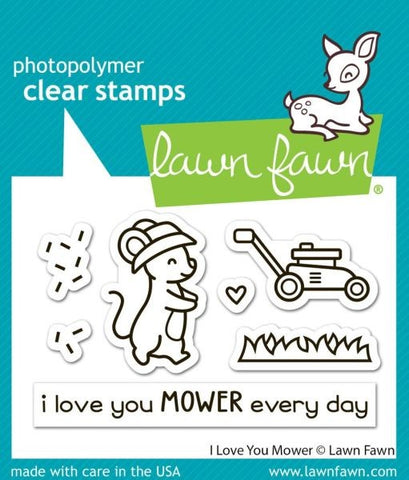 I Love You Mower - Clear Stamps