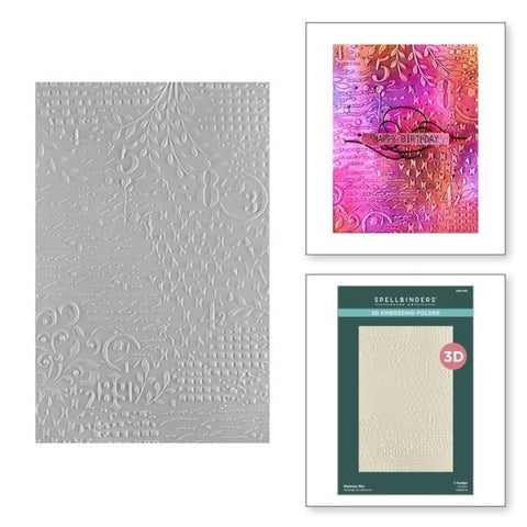 Beautifully Imperfect Collection - Distress Mix 3D Embossing Folder