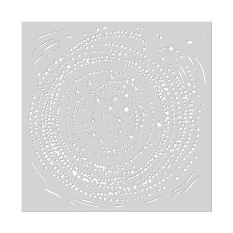 Swirling Stars Stencil