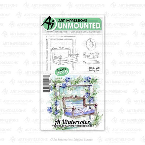 Watercolour Stamps - Swing Set