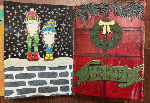 Art Journal Class - Happy Holidays Gnomies - Tues Dec 27th 630 pm