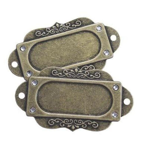 Filigree Name Plate, Charm
