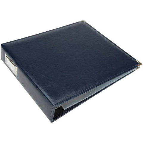 Classic Leather 3 Ring Album - Navy