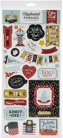 Remember the Magic - Chipboard Phrases