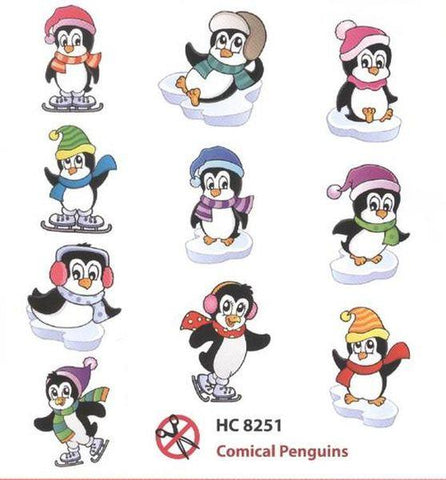 Easy 3D Toppers - Cute Penguins