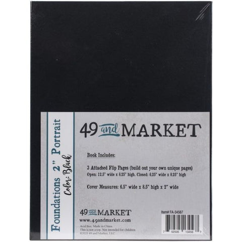 6x8 Mini Album - Portrait - Black
