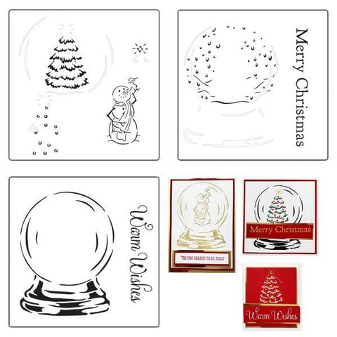 Layered Snowglobe Stencils