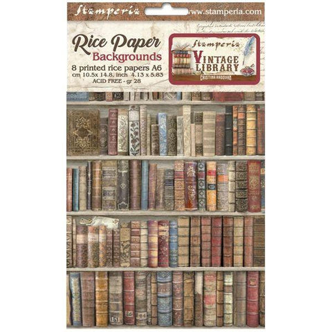 Vintage Library - Rice Paper - A6 Collection