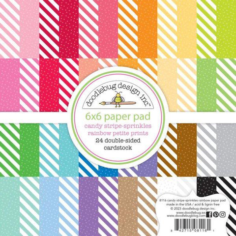 Candy Stripe Sprinkles - 6x6 Paper Pad