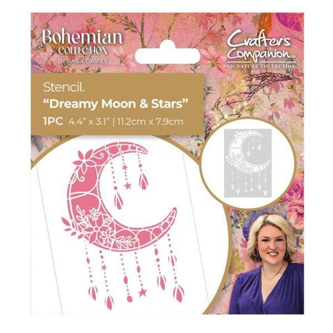 Bohemian - Stencil - Dreamy Moon & Stars