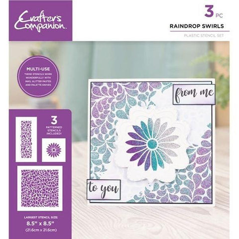 Stencil Set - Raindrop Swirls