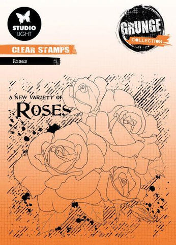 Grunge Collection - Clear Stamps - Roses