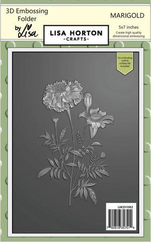 Marigold - 3D Embossing Folder