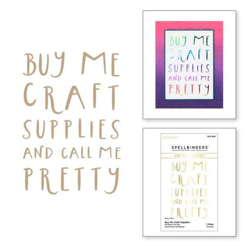 Glimmer Cardfront Sentiments Collection - Buy Me Craft Supplies Glimmer Hot Foil Plate