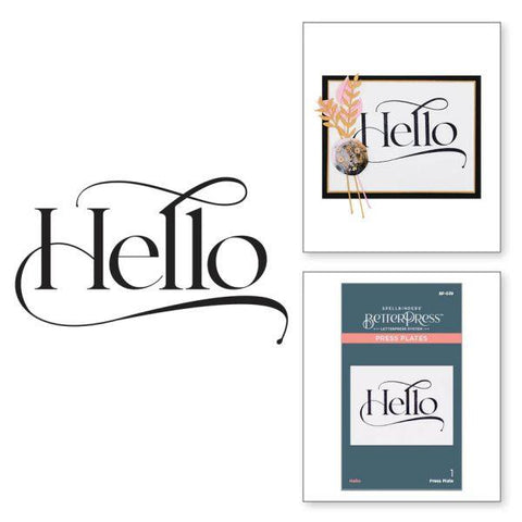 BetterPress Collection - Hello Press Plate