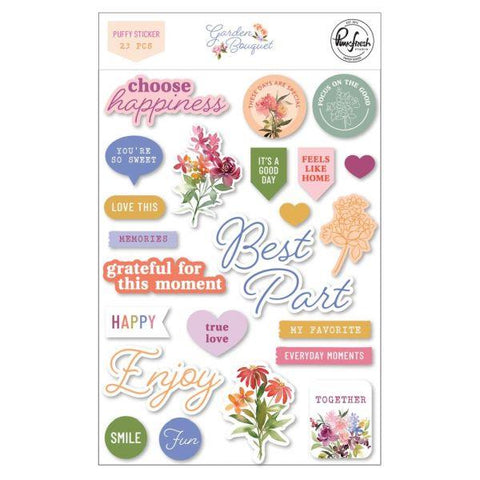 Garden Bouquet - Puffy Stickers
