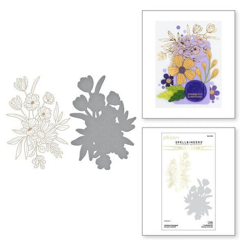 Sealed for Summer Collection - Glimmer Bouquet Hot Foil Plate & Die Set
