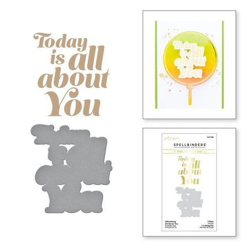 It's My Party Too Collection - Glimmering All About You Hot Foil Plate & Die Set