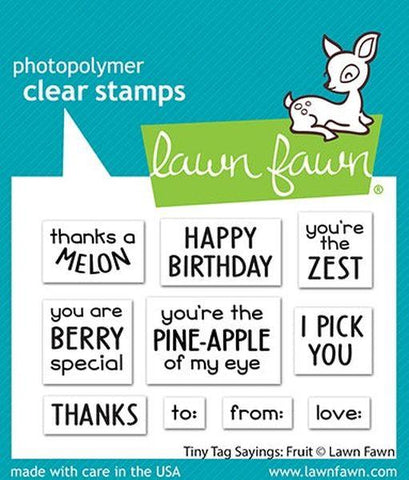 Tiny Tag Savings:  Fruit - Clear Stamps
