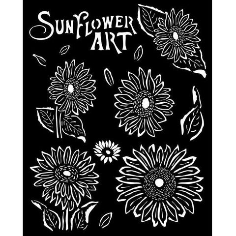 Sunflower Art - Stencil - Sunflowers