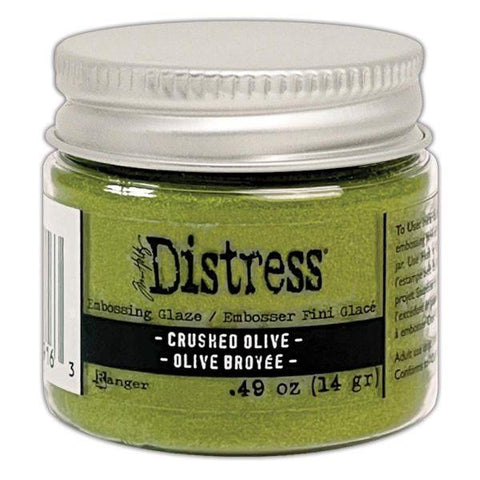 Distress Embossing Glaze - Crushed Olive