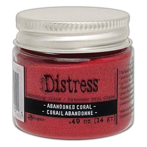 Distress Embossing Glaze - Abandoned Coral