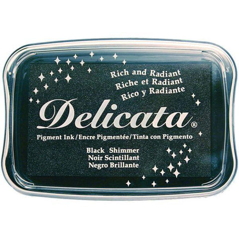 Delicata Ink Pad - Black Shimmer