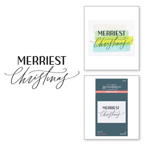 BetterPress Christmas - Merriest Christmas Press Plate