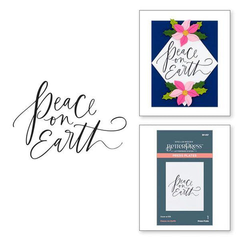 BetterPress Christmas - Peace on Earth Press Plate