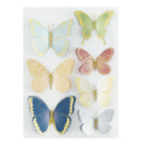 Serenade of Autumn Collection - Dimensional Autumn Butterfly Stickers