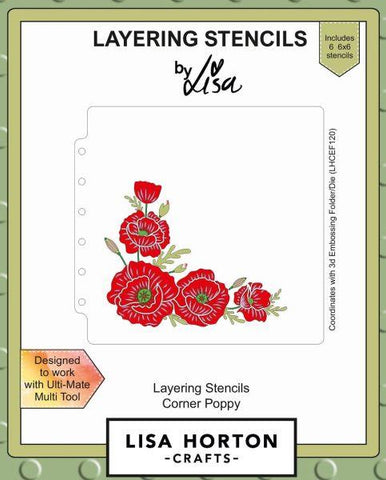 Corner Poppy - Layering Stencils