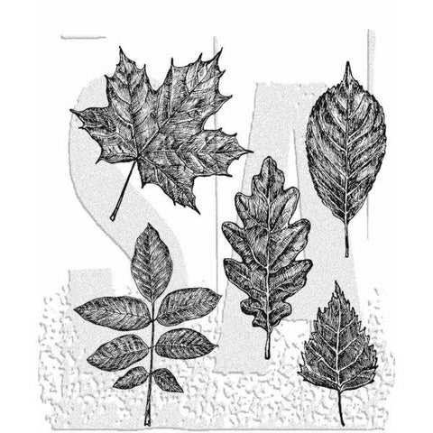 Sketchy Leaves - Cling Stamps