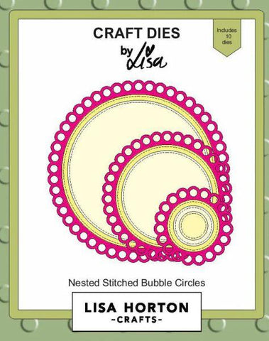 Nested Stitched Bubble Circles Dies