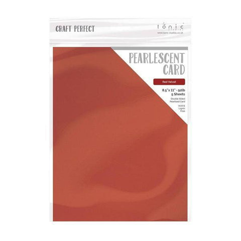 Pearlescent Cardstock - Red Velvet