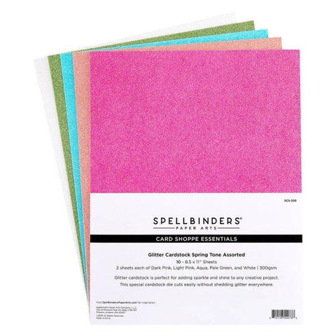 Spring Tones Glitter Cardstock