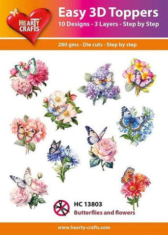Easy 3D Toppers - Butterflies and Flowers