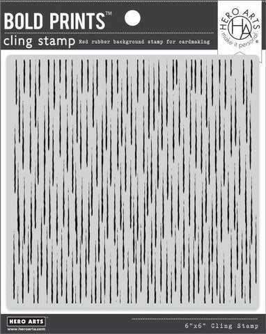 Bold Prints Cling Stamp - Rain Texture