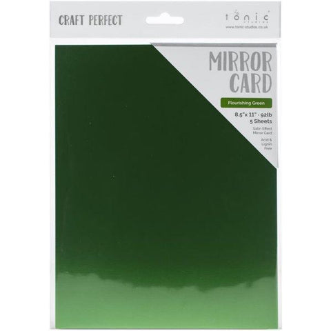 Satin Mirror Cardstock - Flourishing Green