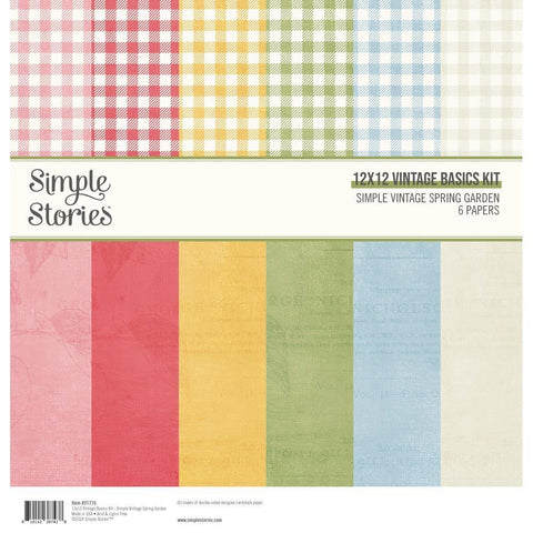 Simple Vintage Spring Garden - 12x12 Collection Pack - Basics
