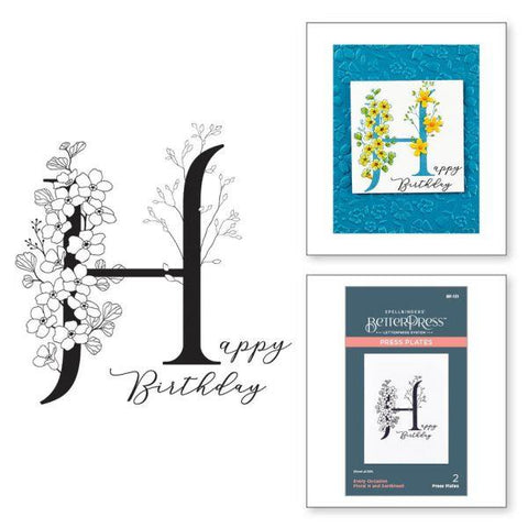 Every Occasion Floral Alphabet Collection - Floral H