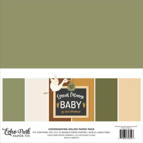 Special Delivery Baby - 12x12 Collection Pack - Solids