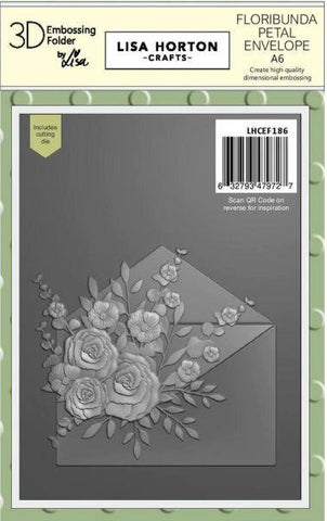 Floribunda Petal Envelope - 3D Embossing Folder & Die
