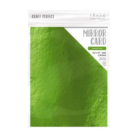Glossy Mirror Cardstock - Emerald Green