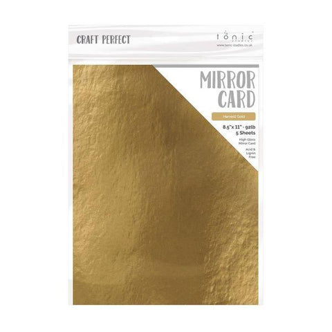 Glossy Mirror Cardstock - Harvest Gold