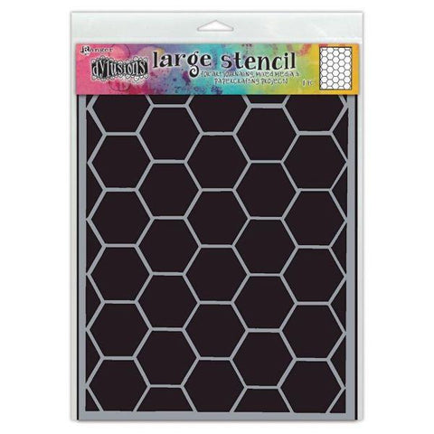 Dylusions Stencil - Hexicomb - Large