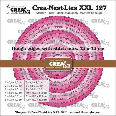 Crea-Nest-Lies Dies - Stitched Deckle Edged Circles